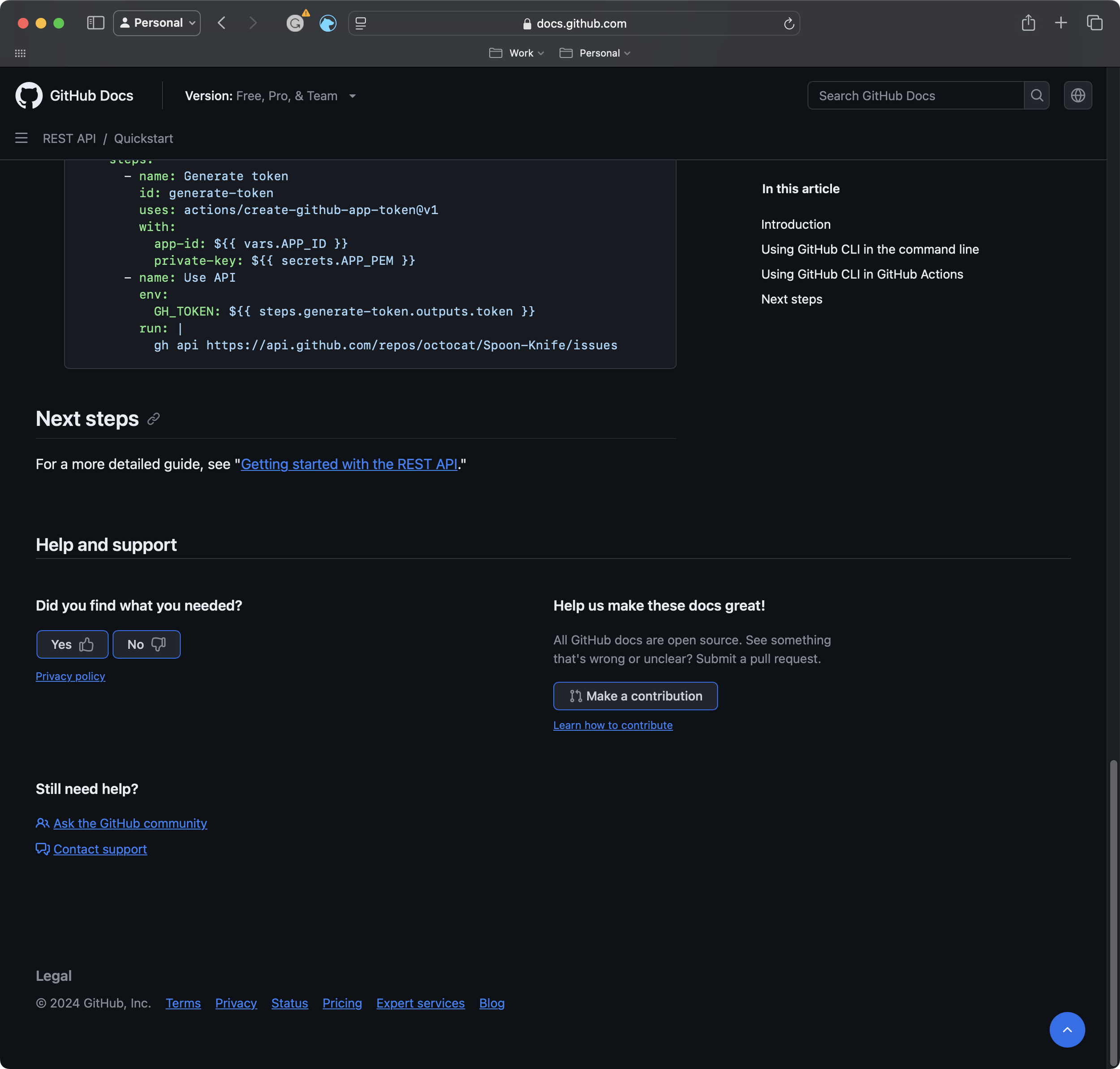  Github allows you to rate and contribute to every page 