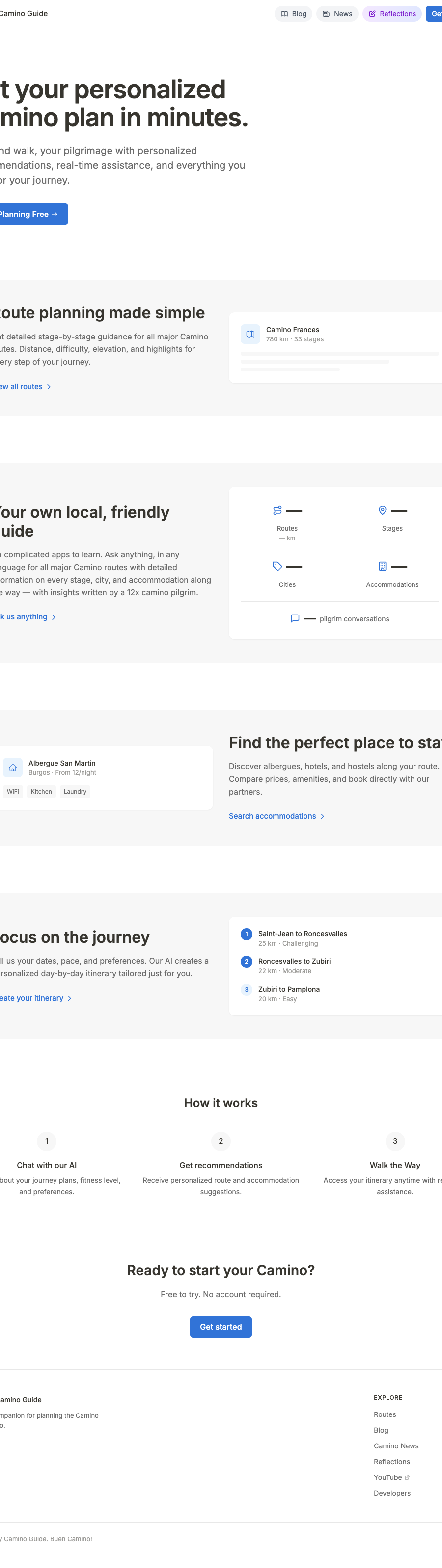 mycaminoguide.com screenshot